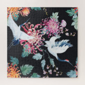 Chrysanthemum Aquarellmuster Puzzle (Horizontal)