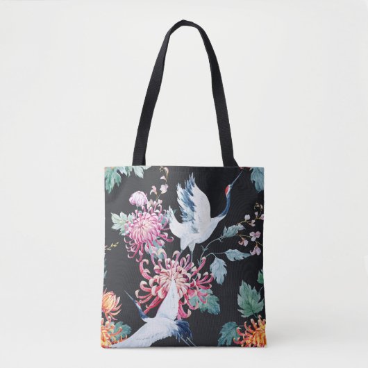 Chrysanthemum Aquarellmuster Tasche (Vorderseite)