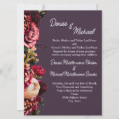 Chrysanthemum auf Mitternachtsplum Einladung (Vorderseite)