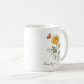 Chrysanthemum Birth Month Flower Kaffeetasse (VorderseiteRechts)