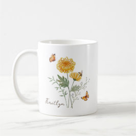 Chrysanthemum Birth Month Flower Kaffeetasse