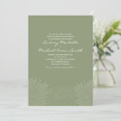 Chrysanthemum Blossom Hochzeit Einladung (Stehend Vorderseite)