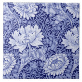 Chrysanthemum Blue, William Morris Fliese (Vorderseite)