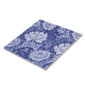 Chrysanthemum Blue, William Morris Fliese (Seite)