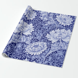 Chrysanthemum Blue, William Morris Geschenkpapier