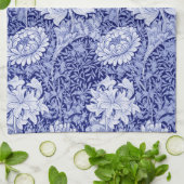 Chrysanthemum Blue, William Morris Geschirrtuch (Gefaltet)