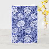 Chrysanthemum Blue, William Morris Karte (Gelbe Blume)