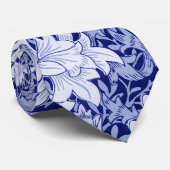 Chrysanthemum Blue, William Morris Krawatte (Gerollt)