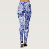 Chrysanthemum Blue, William Morris Leggings (Rückseite)