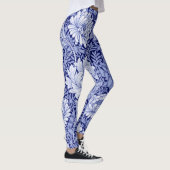Chrysanthemum Blue, William Morris Leggings (Rechts)