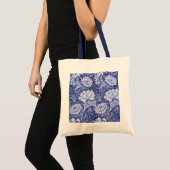 Chrysanthemum Blue, William Morris Tragetasche (Vorderseite (Produkt))