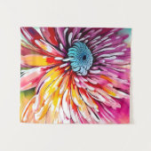 Chrysanthemum Blume Abstrakt Art Florenz Wandteppich (Vorderseite (Horizontal))