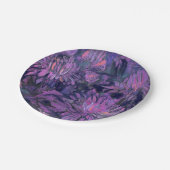 Chrysanthemum Blume Abstrakt Blumenstrauß Pappteller (Schrägansicht)