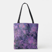 Chrysanthemum Blume Abstrakt Blumenstrauß Tasche (Rückseite)