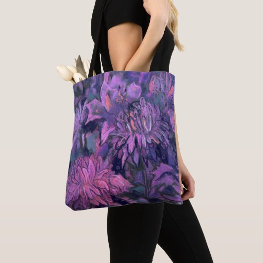 Chrysanthemum Blume Abstrakt Blumenstrauß Tasche (Von Nahem)