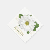 Chrysanthemum Blume Beerdigung Memorial Napkins Serviette (Ecke)