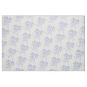 Chrysanthemum Blume Blaue Kontur zeichnend Gewebe Stoff (Fat Quarter (45,7 x 55,9 cm))