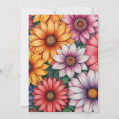 Chrysanthemum Blume Bridal Dusche Einladung (Rückseite)