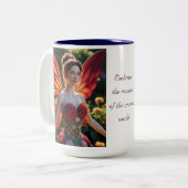 Chrysanthemum Blume Fairy Zweifarbige Tasse (Vorderseite Links)