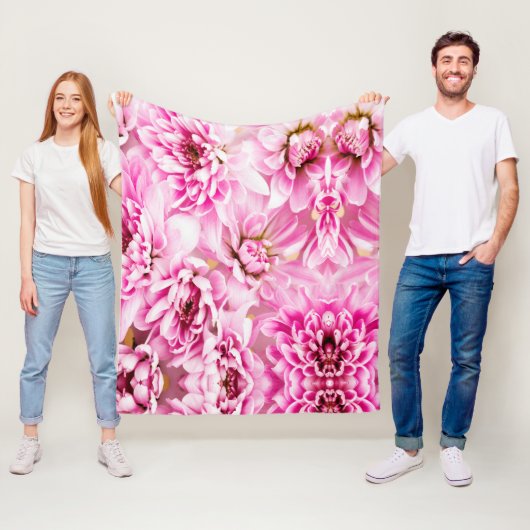 Chrysanthemum-Blume Fleecedecke (Beispiel)