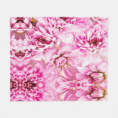 Chrysanthemum-Blume Fleecedecke (Vorderseite (Horizontal))