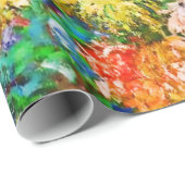 Chrysanthemum Blume im Vase Monet Fine Art Geschenkpapier (Rolleneckpunkt)