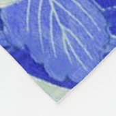 Chrysanthemum Blume, japanisches Design Fleecedecke (Ecke)