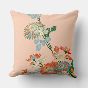 Chrysanthemum Blume, japanisches Design Kissen