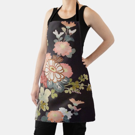 Chrysanthemum Blume, japanisches Design Schürze (InSitu)