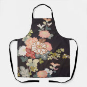 Chrysanthemum Blume, japanisches Design Schürze (Vorderseite)