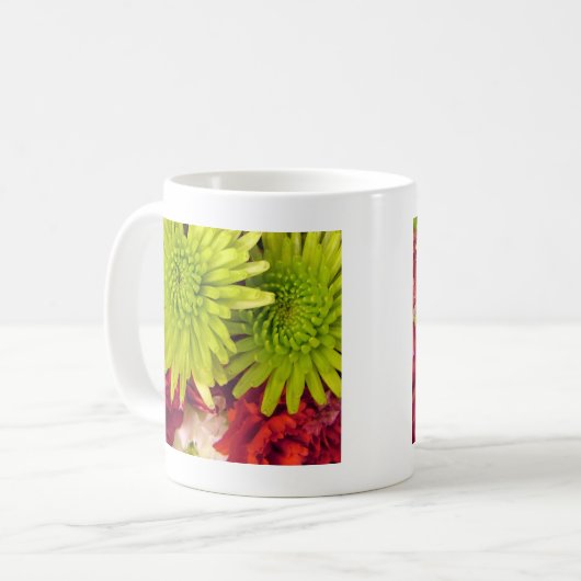 Chrysanthemum-Blume Kaffeetasse (Vorderseite Links)