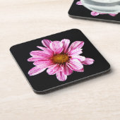 Chrysanthemum Blume Küstenercnm Getränkeuntersetzer (Linke Seite)