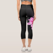 Chrysanthemum Blume lecapcnm Capri Leggings (Rückseite)