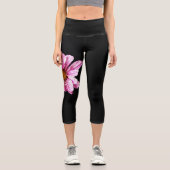 Chrysanthemum Blume lecapcnm Capri Leggings (Vorderseite)