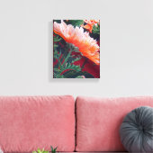 Chrysanthemum-Blume Leinwanddruck (Insitu (Wohnzimmer))
