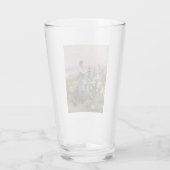 Chrysanthemum Blume (Mädchen im Garten) Glas (Rückseite)