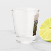 Chrysanthemum Blume (Mädchen im Garten) Schnapsglas (Links)