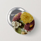 Chrysanthemum Blume Mum Bouquet Button (Vorne & Hinten)