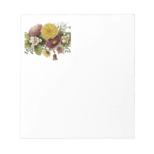 Chrysanthemum Blume Mum Bouquet Notizblock