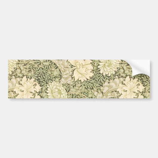 Chrysanthemum Blume Pattern (von William Morris) Autoaufkleber (Vorne)