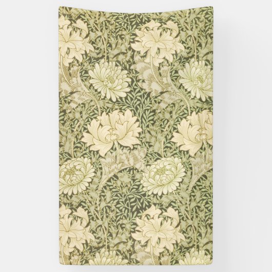 Chrysanthemum Blume Pattern (von William Morris) Banner (Vertikal)