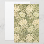 Chrysanthemum Blume Pattern (von William Morris) Briefpapier (Vorne/Hinten)