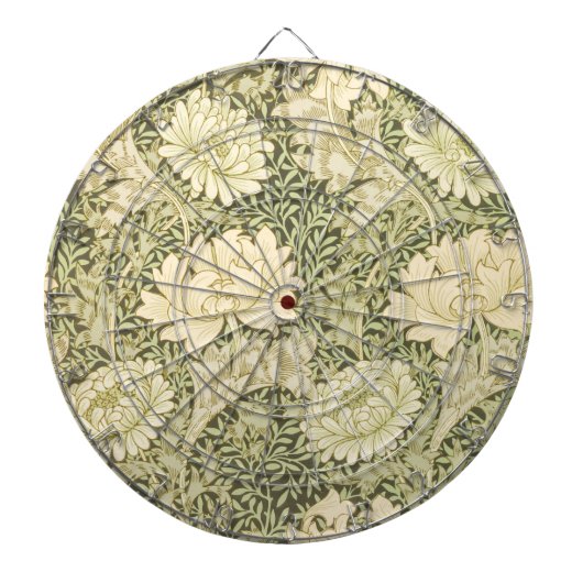Chrysanthemum Blume Pattern (von William Morris) Dartscheibe (vorne)