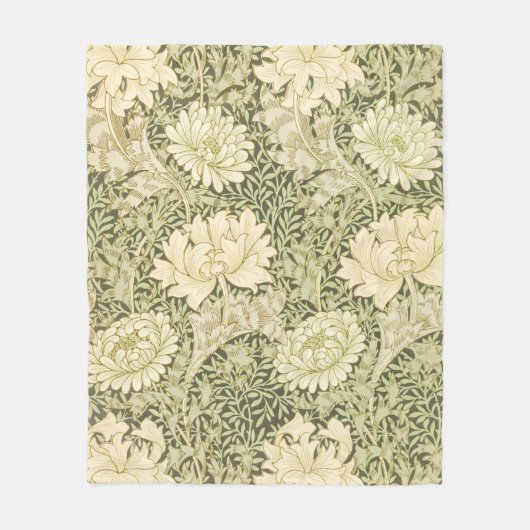 Chrysanthemum Blume Pattern (von William Morris) Fleecedecke (Vorderseite)