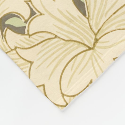 Chrysanthemum Blume Pattern (von William Morris) Fleecedecke (Ecke)