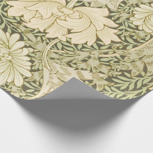 Chrysanthemum Blume Pattern (von William Morris) Geschenkpapier (Ecke)