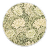 Chrysanthemum Blume Pattern (von William Morris) Keramikknauf (Vorderseite)