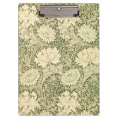 Chrysanthemum Blume Pattern (von William Morris) Klemmbrett (Vorderseite)
