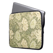 Chrysanthemum Blume Pattern (von William Morris) Laptopschutzhülle (Vorderseite Links)