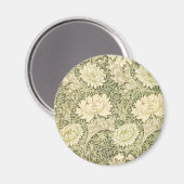 Chrysanthemum Blume Pattern (von William Morris) Magnet (Vorderseite/Rückseite)